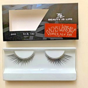 Lady Gaga Black Silver False Eyelashes Lashes